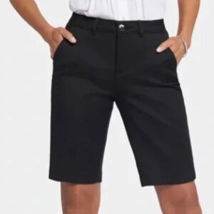 Liverpool Los‎ Angeles Strech Bermuda Womens Black Shorts Size 4/27 - NWT